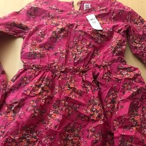 Gap kids M reg size 8-9 pink flowers dress